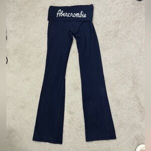 Y2K Abercrombie Navy Foldover Leggings